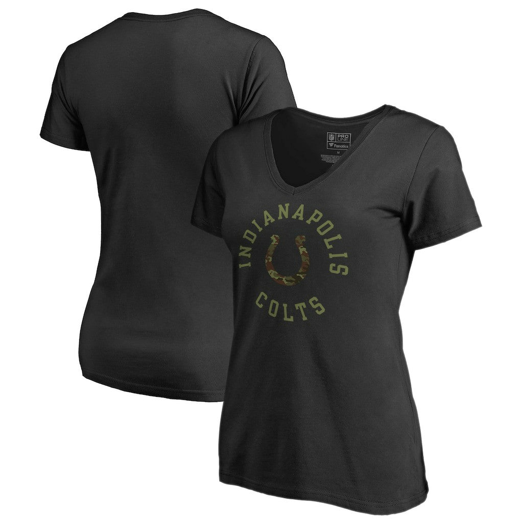 Indianapolis Colts  Women's Camo Collection Liberty V-Neck T-Shirt