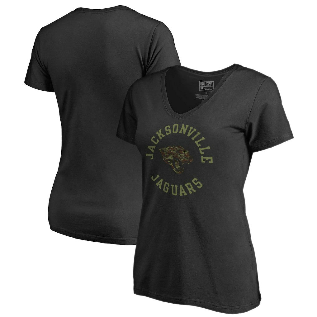 Jacksonville Jaguars  Women's Camo Collection Liberty V-Neck T-Shirt