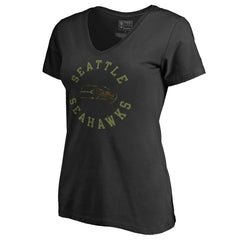 Seattle Seahawks  Women's Camo Collection Liberty V-Neck T-Shirt