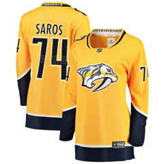 Juuse Saros Nashville Predators Fanatics Women's Breakaway Player Jersey Discount