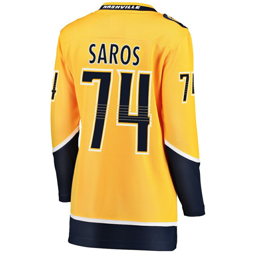 Juuse Saros Nashville Predators Fanatics Women's Breakaway Player Jersey Discount
