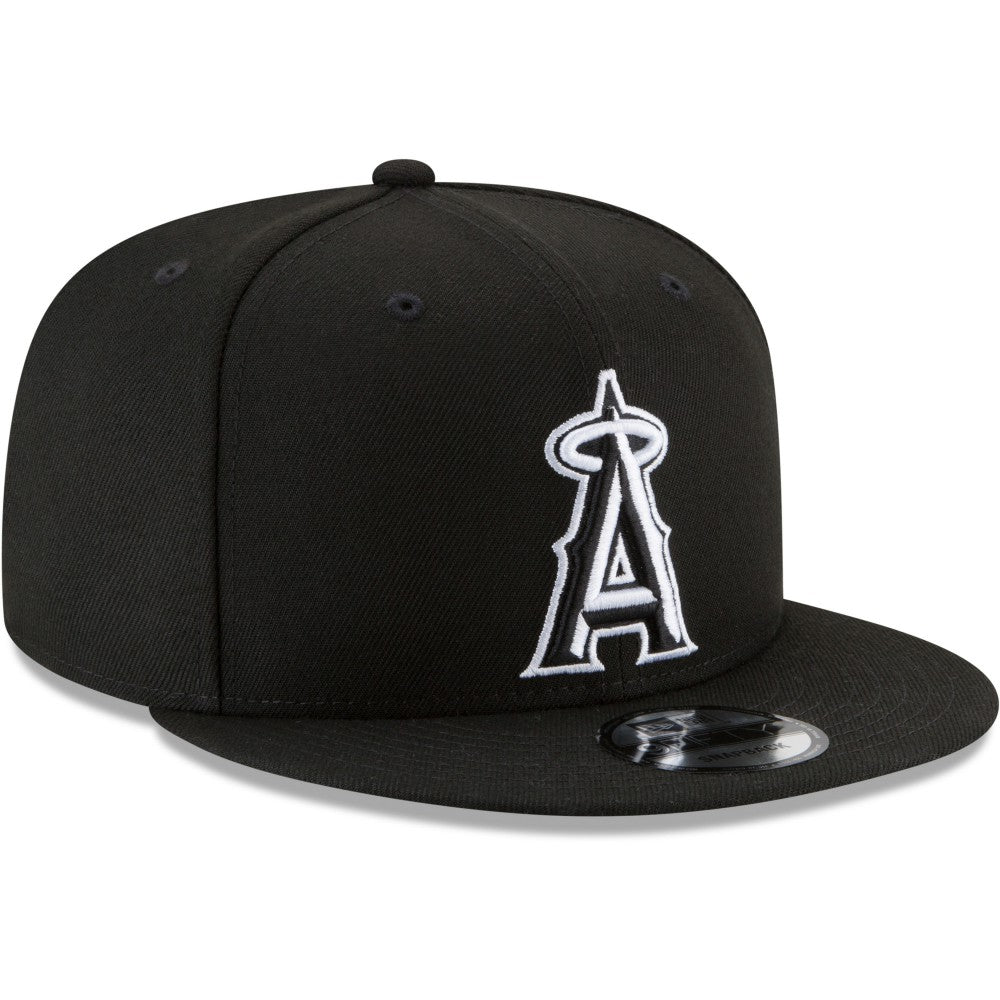 Los Angeles Angels New Era Black & White 9FIFTY Snapback Hat | MLB Near me