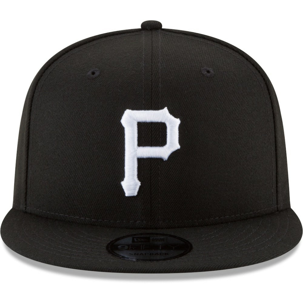 Pittsburgh Pirates New Era Black & White 9FIFTY Snapback Hat | MLB Online