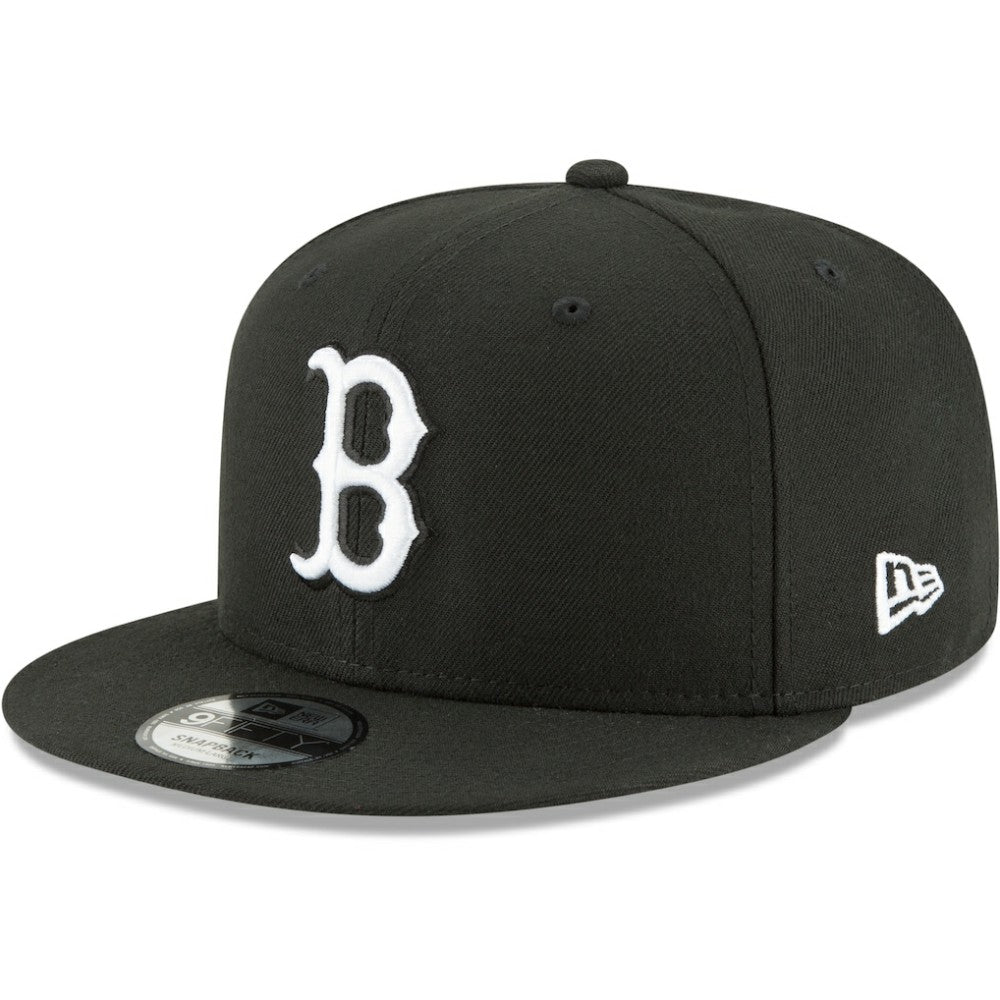 Boston Red Sox New Era Black & White 9FIFTY Snapback Hat | MLB On Sale
