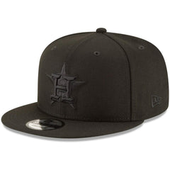Houston Astros New Era Black on Black 9FIFTY Team Snapback Adjustable Hat | MLB US