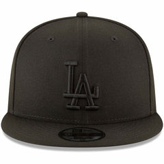 Los Angeles Dodgers New Era Black on Black 9FIFTY Team Snapback Adjustable Hat | MLB For sale