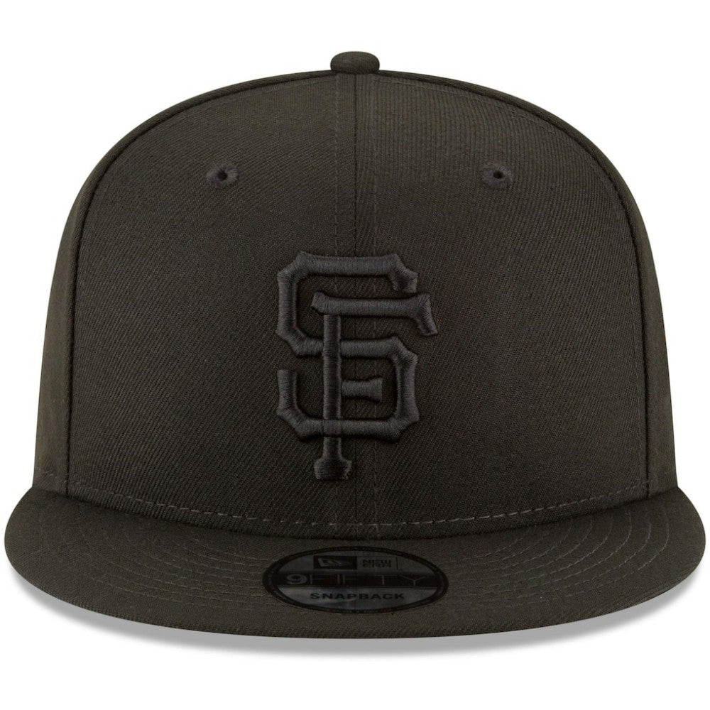 San Francisco Giants New Era Black on Black 9FIFTY Team Snapback Adjustable Hat | MLB Near me