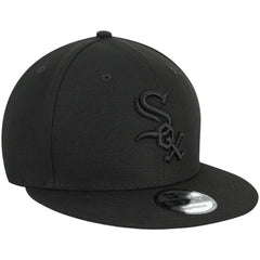 Chicago White Sox New Era Black on Black 9FIFTY Team Snapback Adjustable Hat | MLB Online
