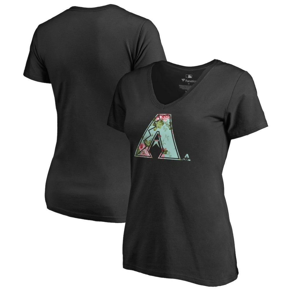 Arizona Diamondbacks Women's Lovely V-Neck T-Shirt | MLB On Sale