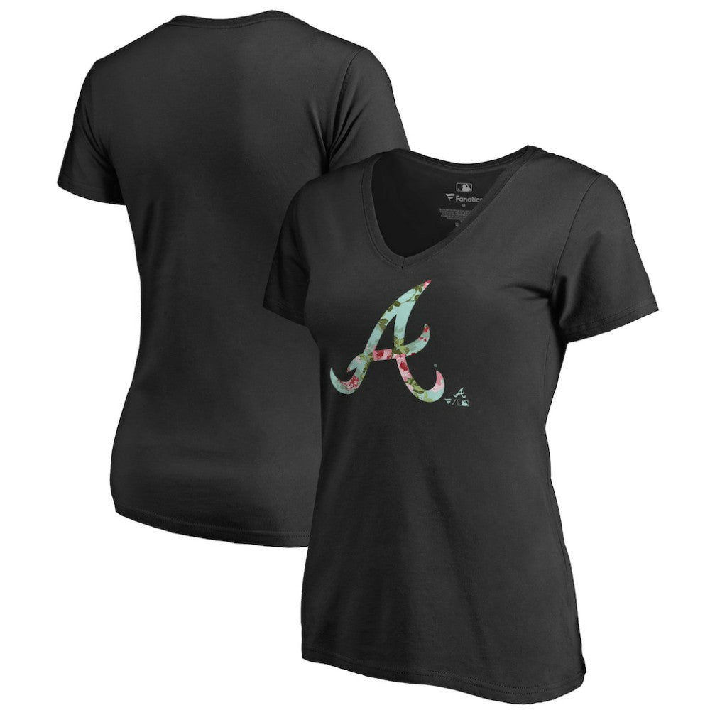 Atlanta Braves Women's Lovely V-Neck T-Shirt | MLB Shop