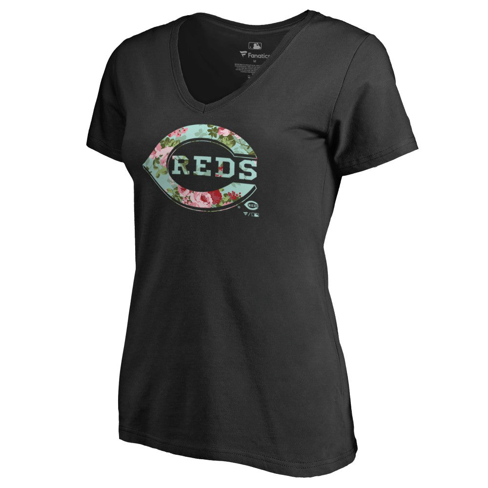 Cincinnati Reds Women's Lovely V-Neck T-Shirt | MLB US