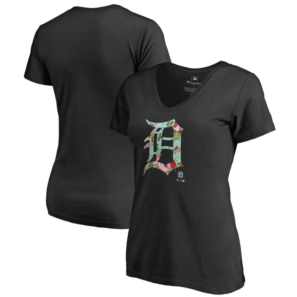 Detroit Tigers Women's Lovely V-Neck T-Shirt | MLB Sale