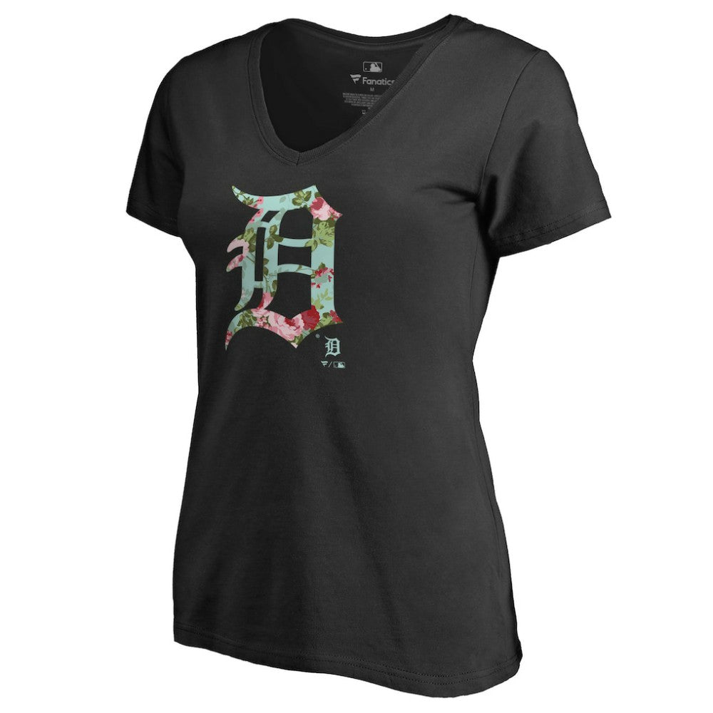 Detroit Tigers Women's Lovely V-Neck T-Shirt | MLB Sale
