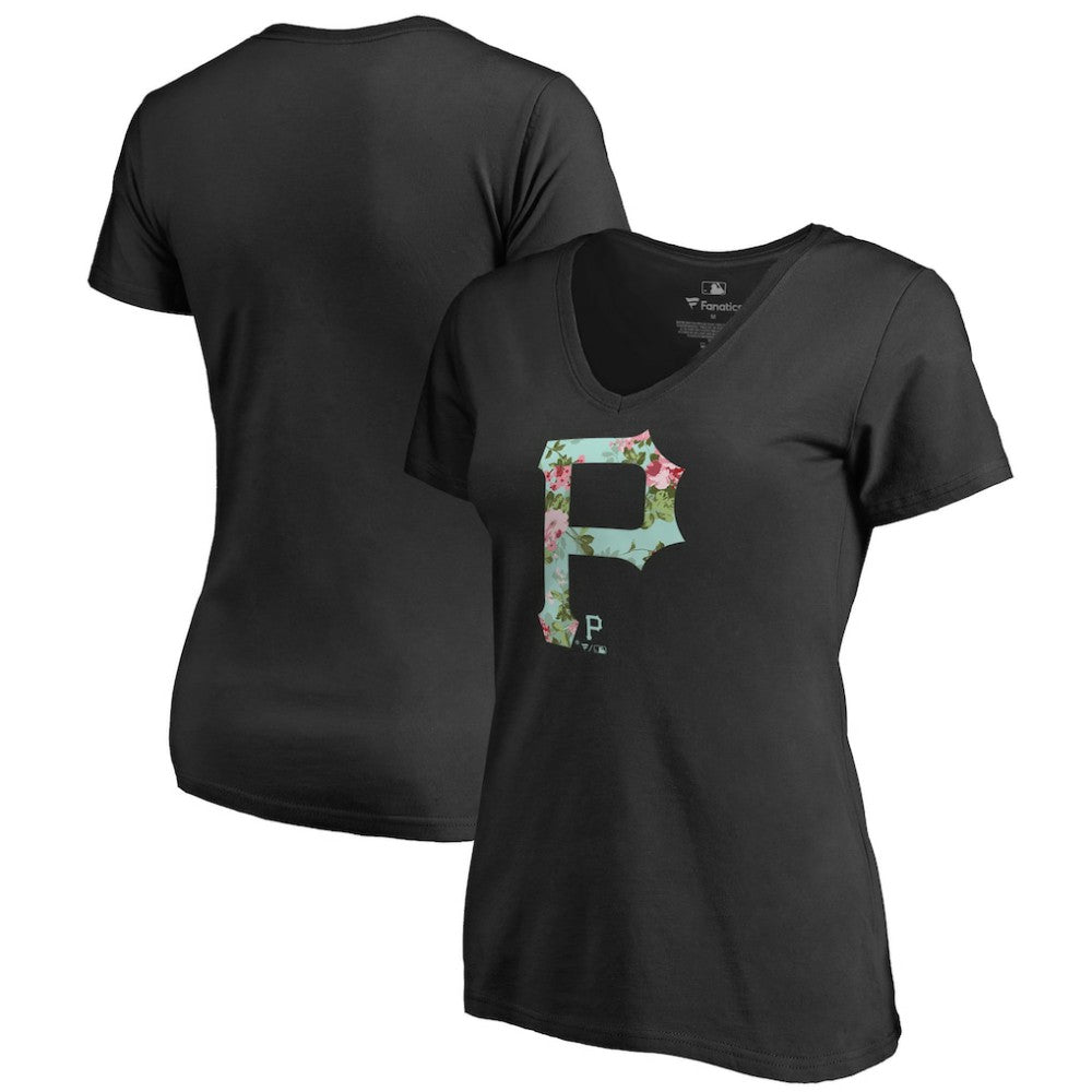 Pittsburgh Pirates Women's Lovely V-Neck T-Shirt | MLB On Sale
