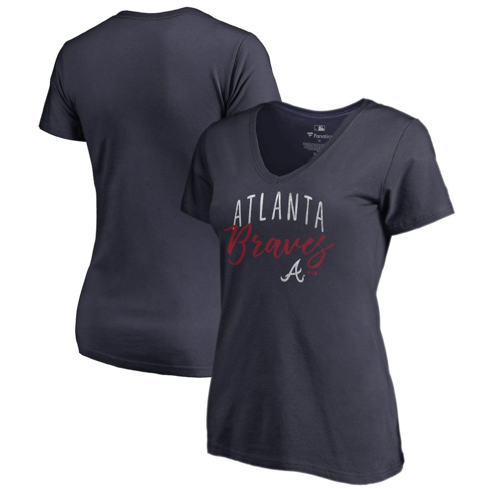 Atlanta Braves Women's Graceful V-Neck T-Shirt | MLB On Sale