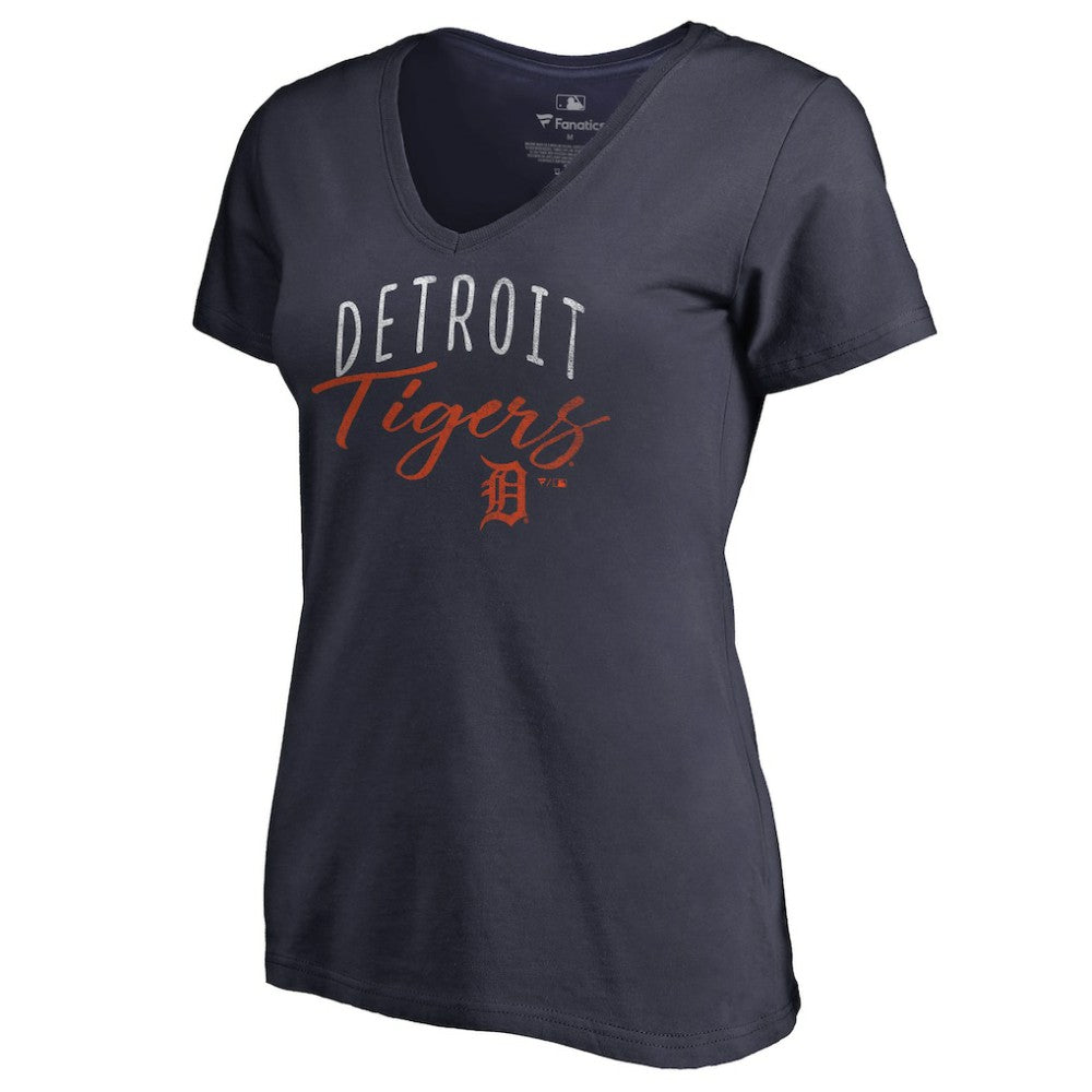 Detroit Tigers Women's Graceful V-Neck T-Shirt | MLB New