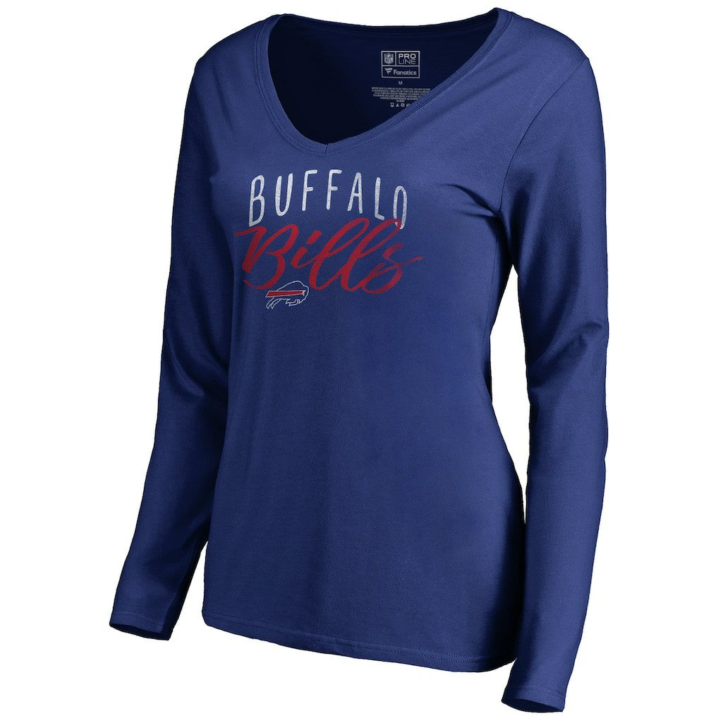 Buffalo Bills  Women's Graceful Long Sleeve V-Neck T-Shirt