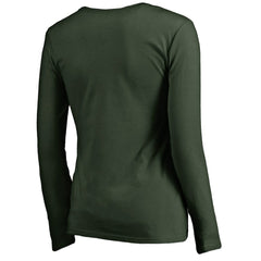 Green Bay Packers  Women's Graceful Long Sleeve V-Neck T-Shirt