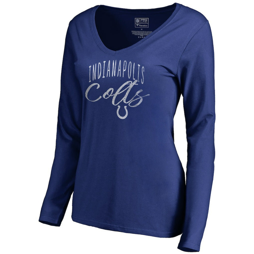 Indianapolis Colts  Women's Graceful Long Sleeve V-Neck T-Shirt