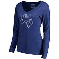 Indianapolis Colts  Women's Graceful Long Sleeve V-Neck T-Shirt
