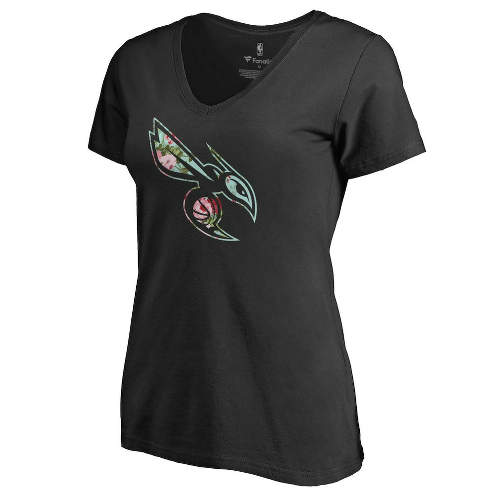 Charlotte Hornets Lovely V-Neck T-Shirt Online