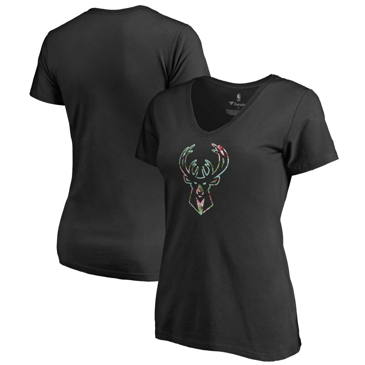 Milwaukee Bucks Lovely V-Neck T-Shirt On Sale