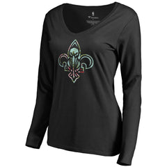 New Orleans Pelicans Women's Lovely V-Neck Long Sleeve T-Shirt New