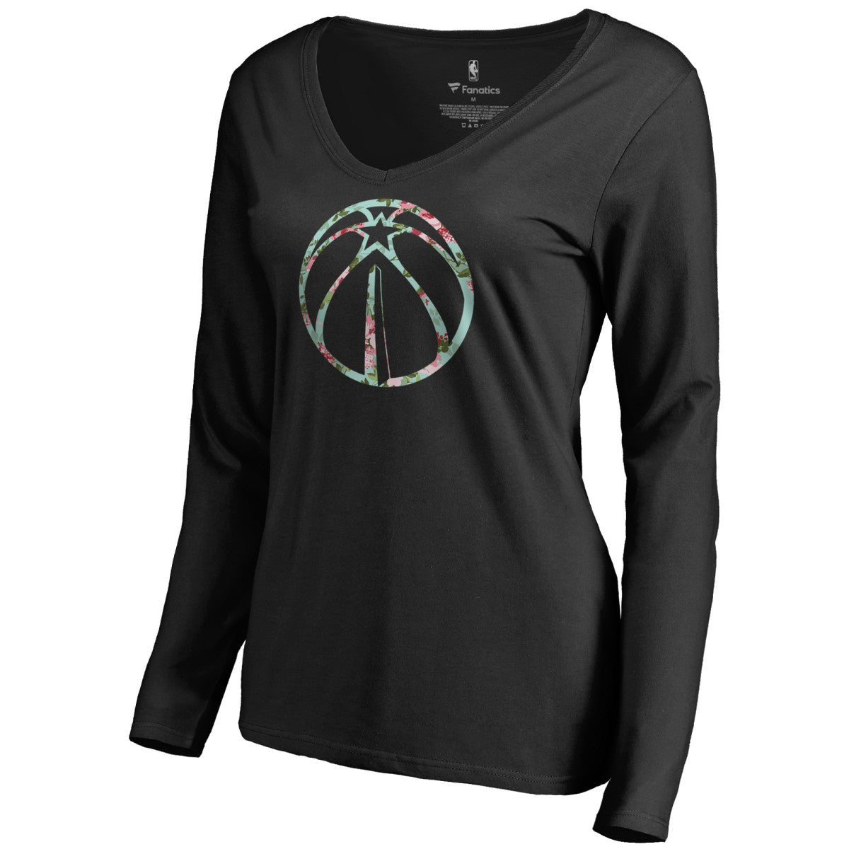 Washington Wizards Women's Lovely V-Neck Long Sleeve T-Shirt Online