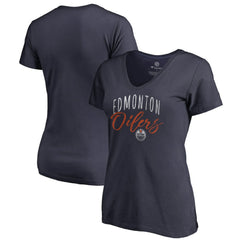 Edmonton Oilers Women's Graceful V-Neck T-Shirt On Sale