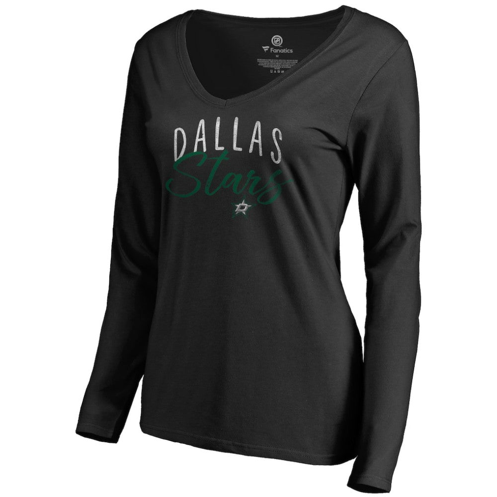 Dallas Stars Women's Graceful Long Sleeve V-Neck T-Shirt Online