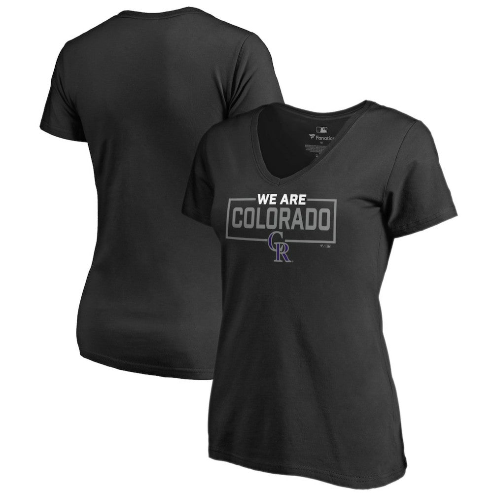 Colorado Rockies Women's We Are Icon V-Neck T-Shirt | MLB US