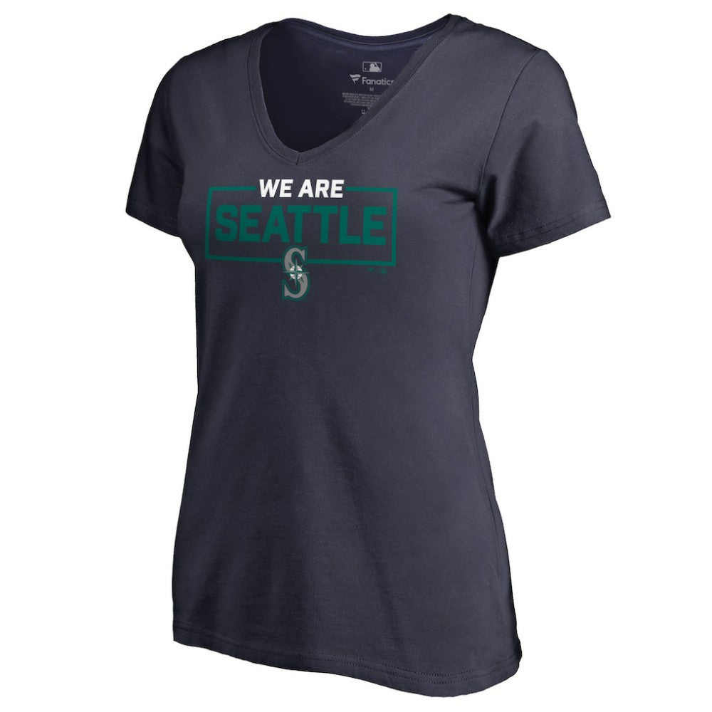 Seattle Mariners Women's We Are Icon V-Neck T-Shirt | MLB On Sale