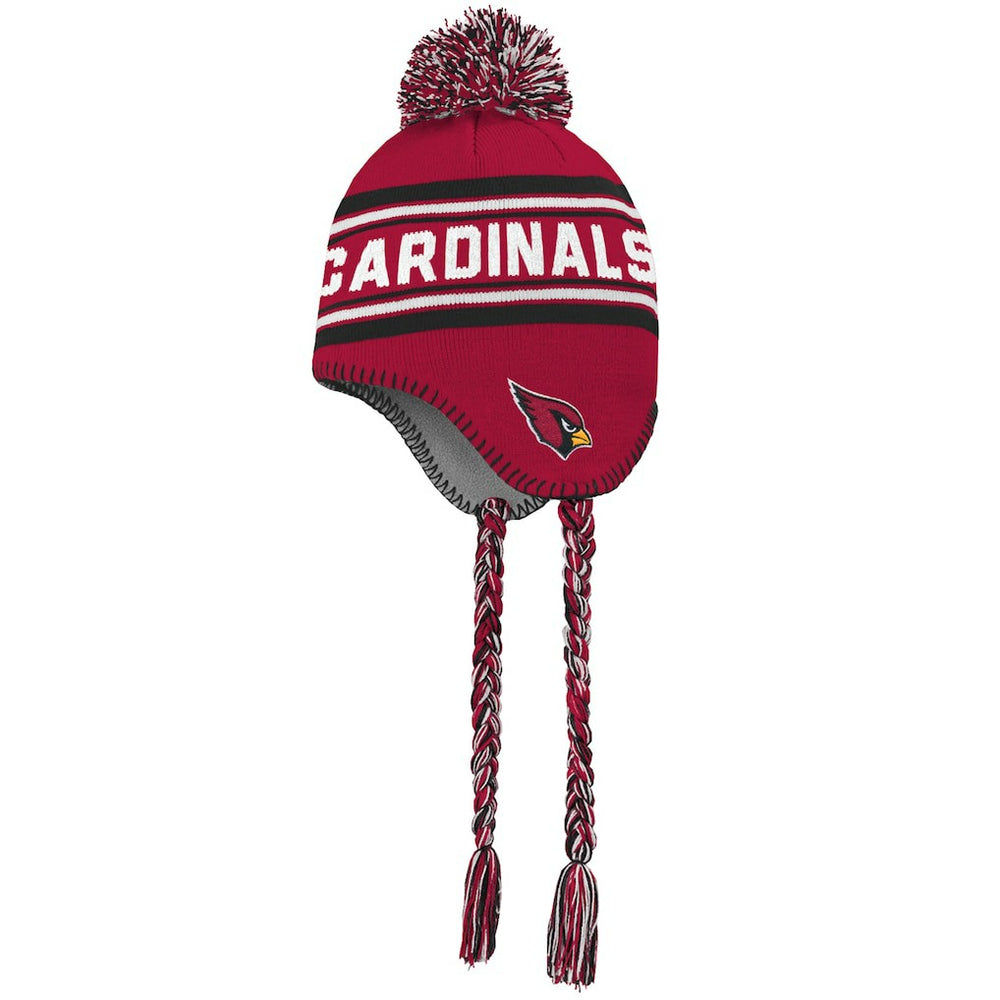 Arizona Cardinals  Youth Jacquard Tassel Knit Hat with Pom