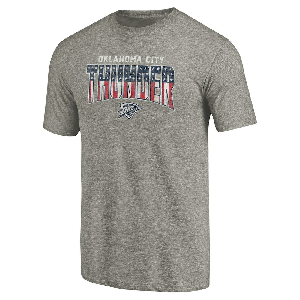 Oklahoma City Thunder Freedom Tri-Blend T-Shirt On Sale