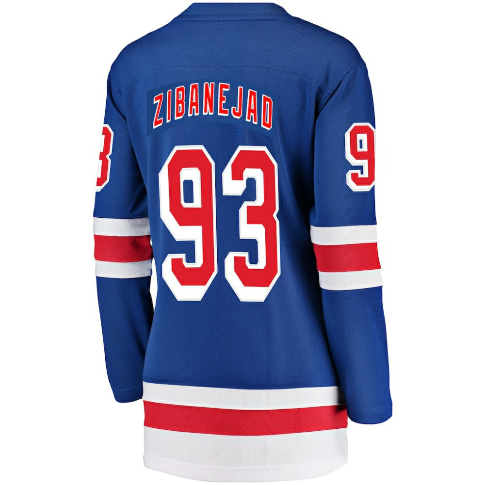 Mika Zibanejad New York Rangers Fanatics Women's Breakaway Player Jersey Outlet