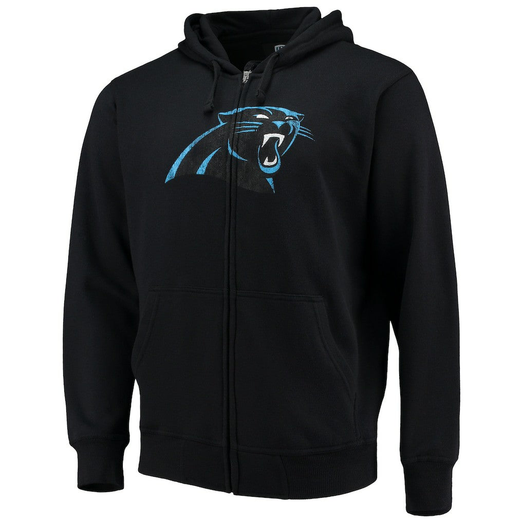 Carolina Panthers  G-III Sports by Carl Banks Primary Logo Full-Zip Hoodie