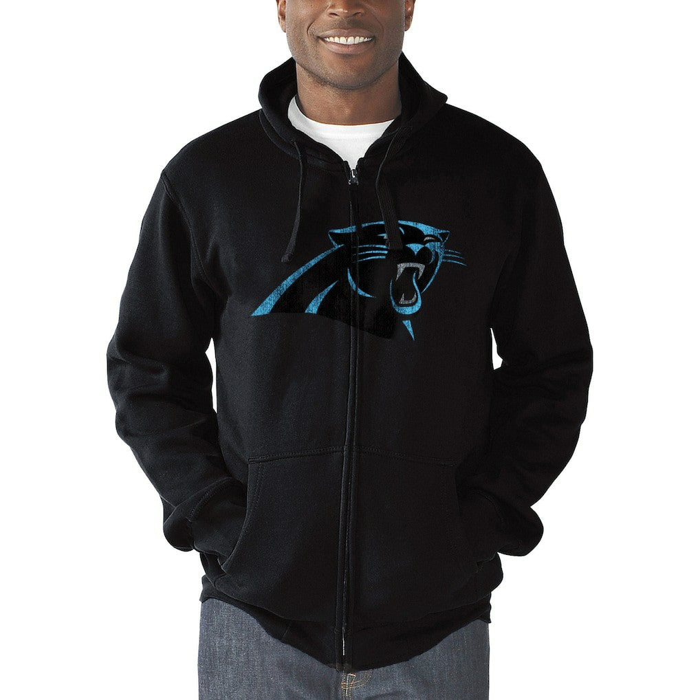 Carolina Panthers  G-III Sports by Carl Banks Primary Logo Full-Zip Hoodie