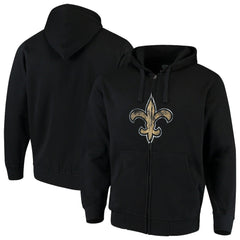 New Orleans Saints  G-III Sports by Carl Banks Primary Logo Full-Zip Hoodie