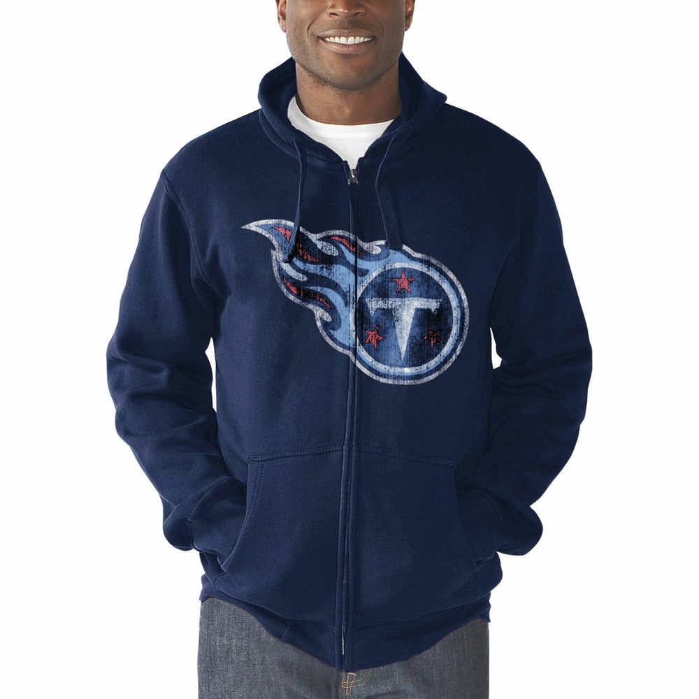 Tennessee Titans  G-III Sports by Carl Banks Primary Logo Full-Zip Hoodie