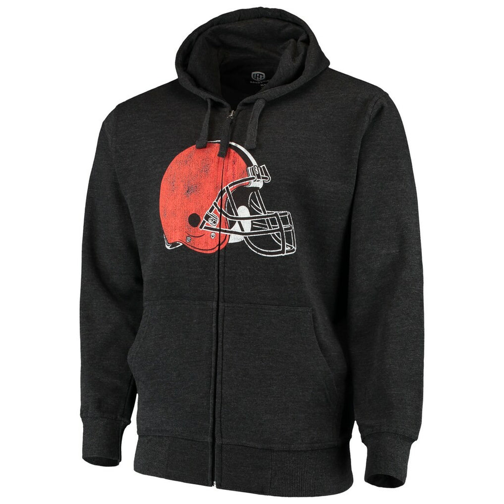 Cleveland Browns  G-III Sports by Carl Banks Primary Logo Full-Zip Hoodie