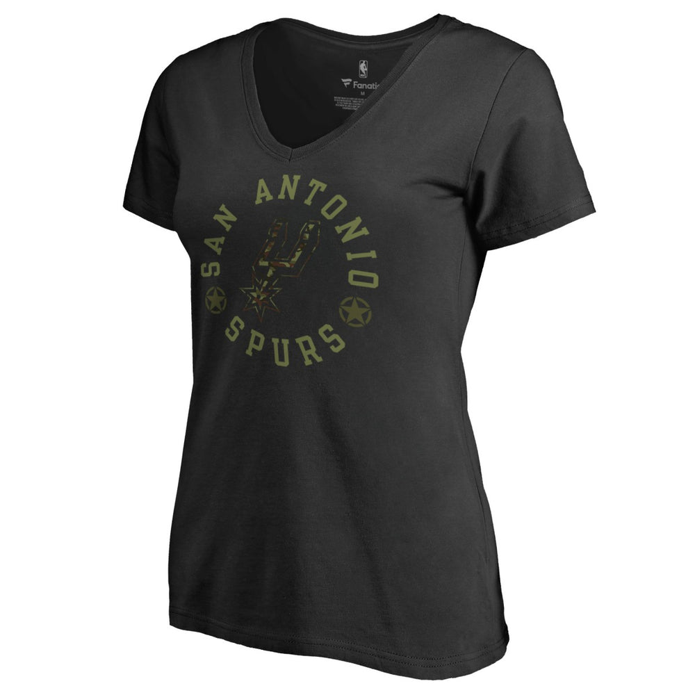 San Antonio Spurs Women's Liberty V-Neck T-Shirt Discount