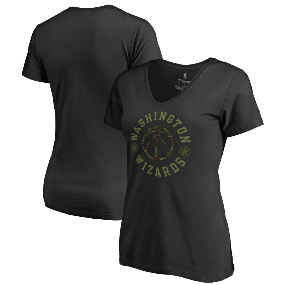 Washington Wizards Women's Liberty V-Neck T-Shirt New