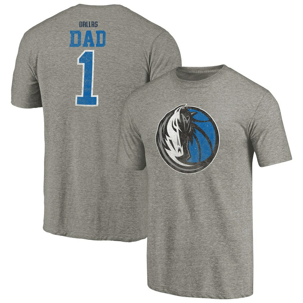Dallas Mavericks Greatest Dad Tri-Blend T-Shirt sale New