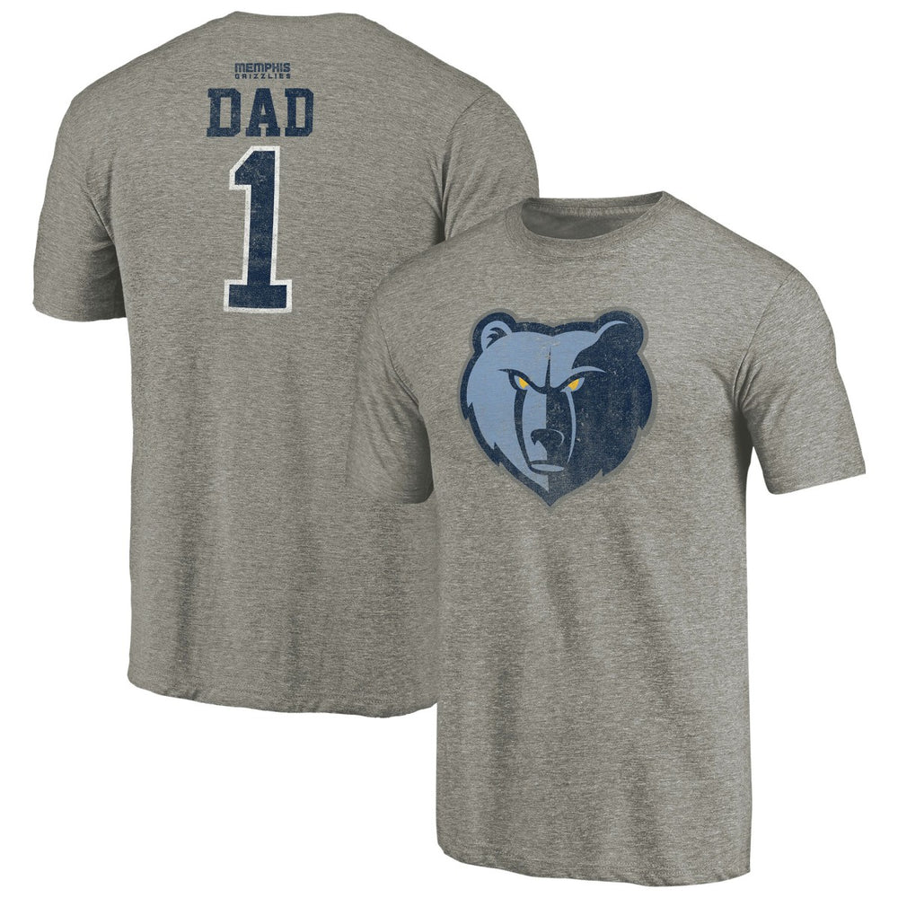 Memphis Grizzlies Greatest Dad Tri-Blend T-Shirt Discount