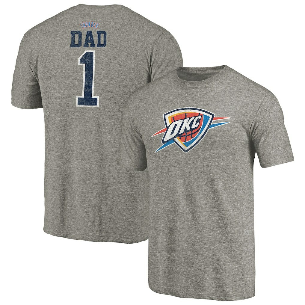 Oklahoma City Thunder Greatest Dad Tri-Blend T-Shirt For Sale