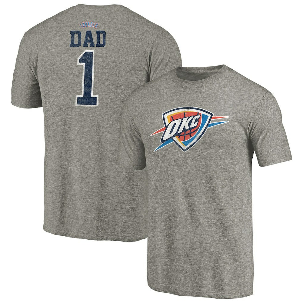 Oklahoma City Thunder Greatest Dad Tri-Blend T-Shirt For Sale