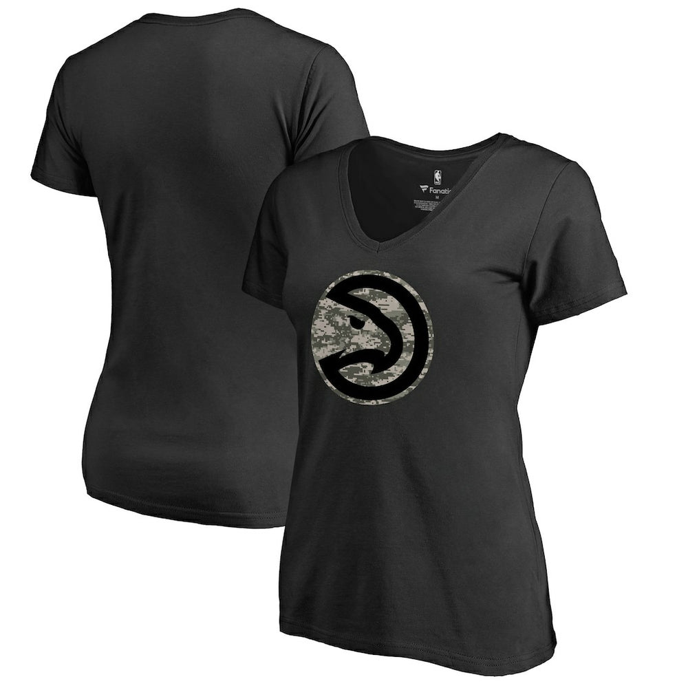Atlanta Hawks Women's Cloak Camo V-Neck T-Shirt Online