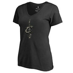 Cleveland Cavaliers Women's Cloak Camo V-Neck T-Shirt sale Discount