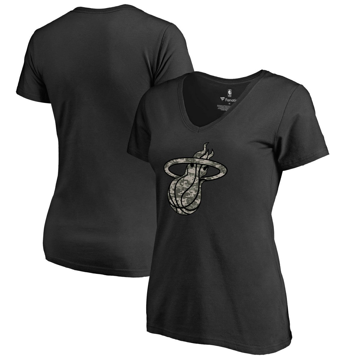 Miami Heat Women's Cloak Camo V-Neck T-Shirt Online