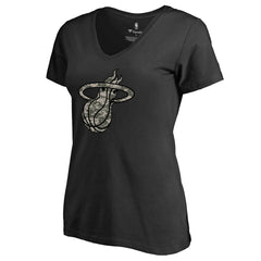 Miami Heat Women's Cloak Camo V-Neck T-Shirt Online